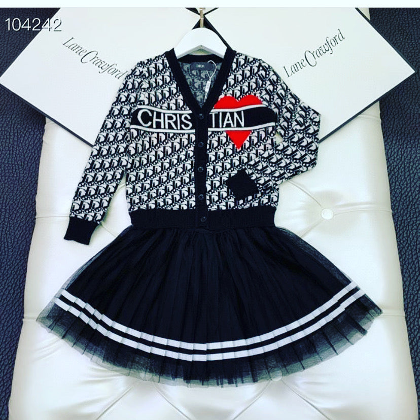 Dior 2pc Tutu Skirt Set